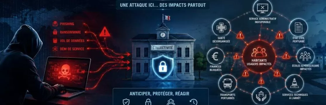 Illustration : Cybersécurité des collectivités : tester sa maturité, comprendre les risques et préparer la réponse